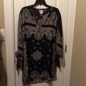 Lightweight Kimono style shirt dress